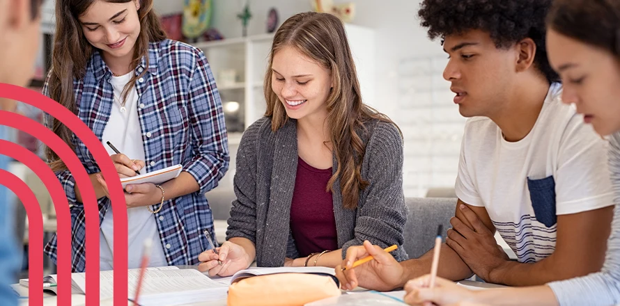 Elèves en prépa concours à l'Ecole A - Acadomia